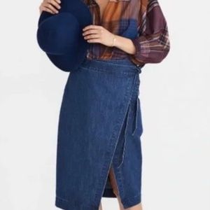 Madewell Denim Wrap Skirt Size 27